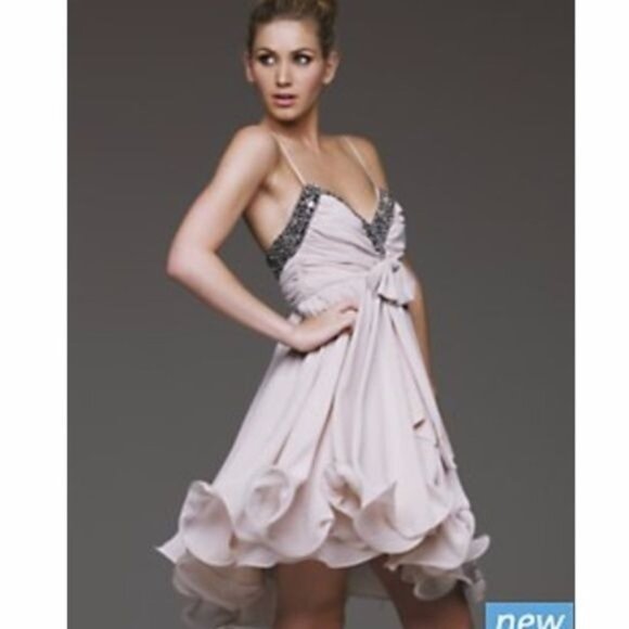 French Connection Pretty Penelope Strappy Dress Size 6 Black Rhinestone New - Picture 3 of 12